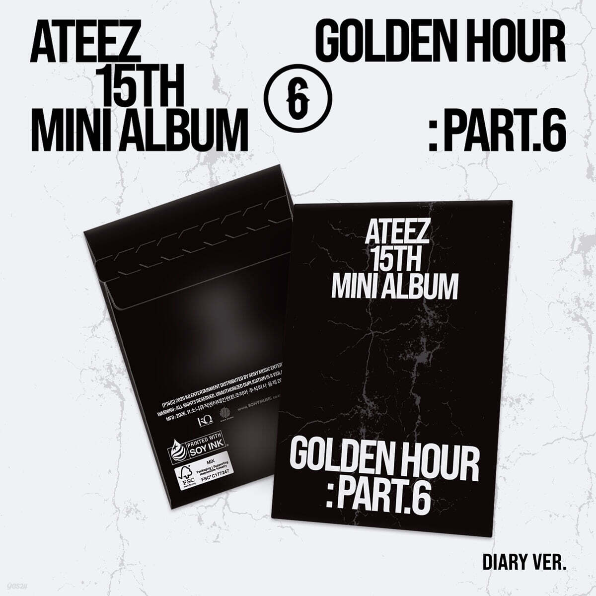 에이티즈 (ATEEZ) -  15TH MINI ALBUM [GOLDEN HOUR : Part.6][POCAALBUM][DIARY VER.]