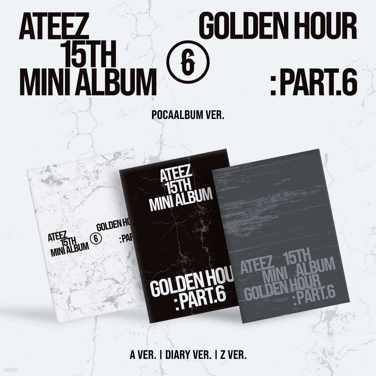 에이티즈 (ATEEZ) - 15TH MINI ALBUM [GOLDEN HOUR : Part.6][POCAALBUM][3종 SET ...