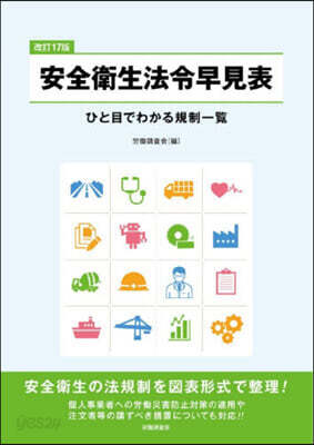 安全衛生法令早見表 改訂17版