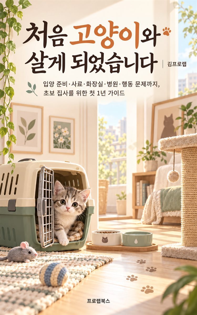 처음 고양이와 살게 되었습니다