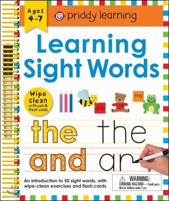 Wipe Clean: Learning Sight Words: Includes a Wipe-Clean Pen and Flash Cards!