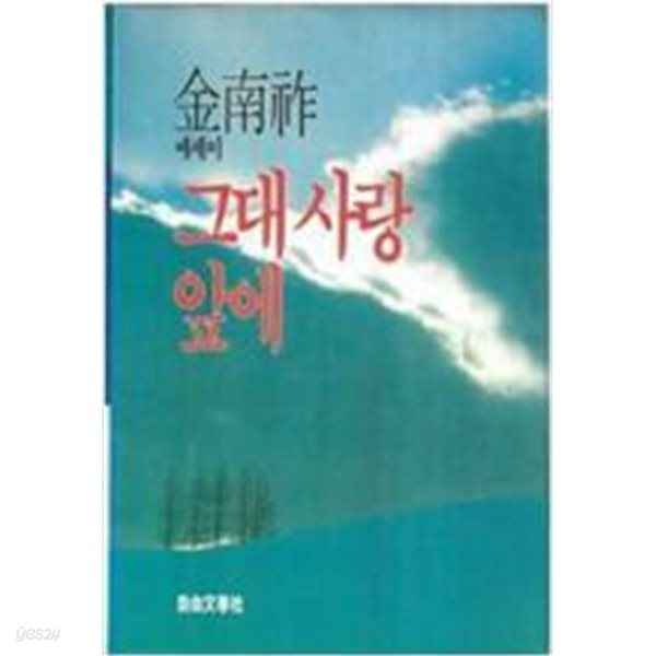 그대 사랑 앞에 - 초판