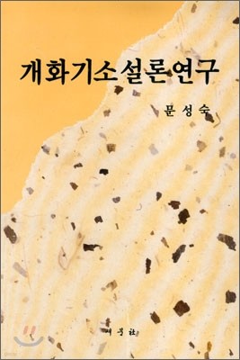 개화기 소설론 연구