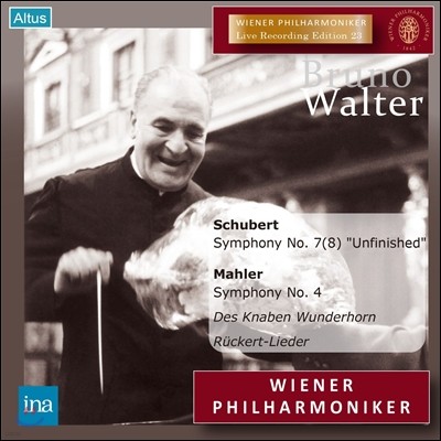 Bruno Walter :  4 / Ʈ:  8 (Mahler: Symphony No.4 / Schubert: Symphony No.7 (8) 'Unfinished`)