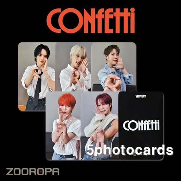 [새상품/C 포토카드 세트] VERIVERY 베리베리 CONFETTI (정품/Music&Drama)