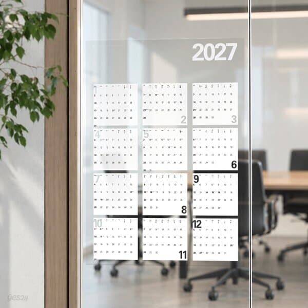 2027 투명 포스터 PET 달력