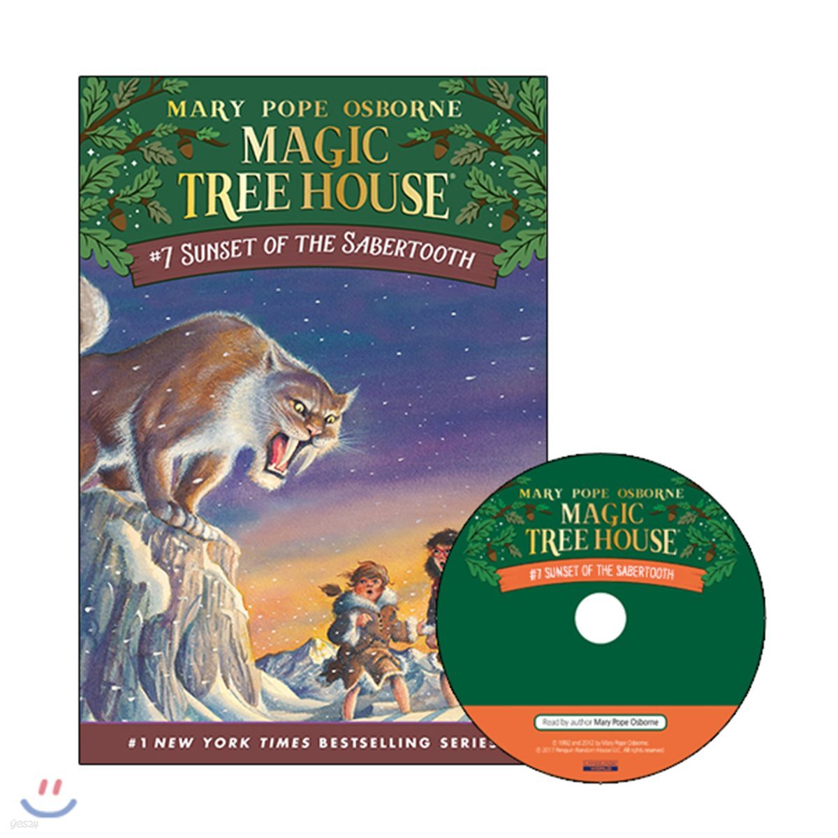 Magic Tree House #7 : Sunset of the Sabertooth (Book + CD)