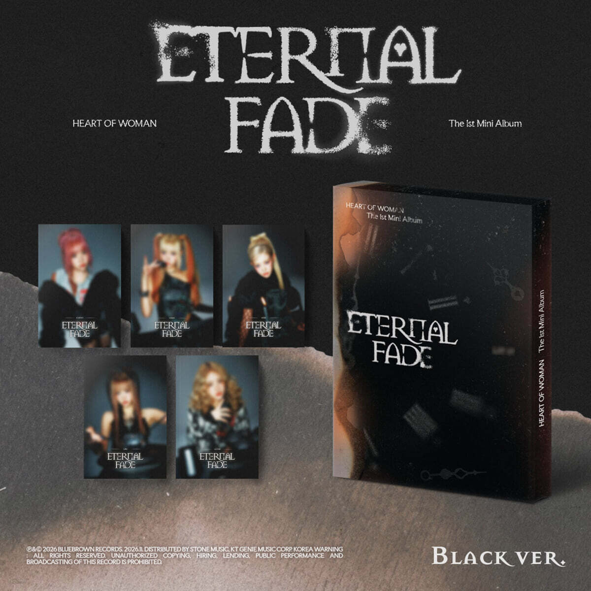 HEART OF WOMAN (하트오브우먼) - 미니앨범 1집 : ETERNAL FADE [Black Ver.]
