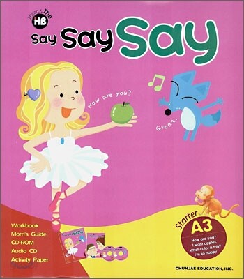 학습지 해법영어 Say Say Say A-3 (만4~6세)