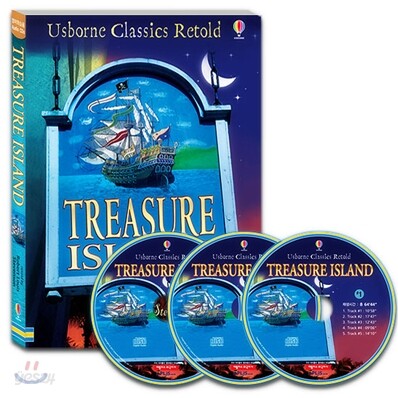 Treasure Island (Paperback 1권 + Audio CD 3개) - Usborne Classics Retold 어드벤쳐편