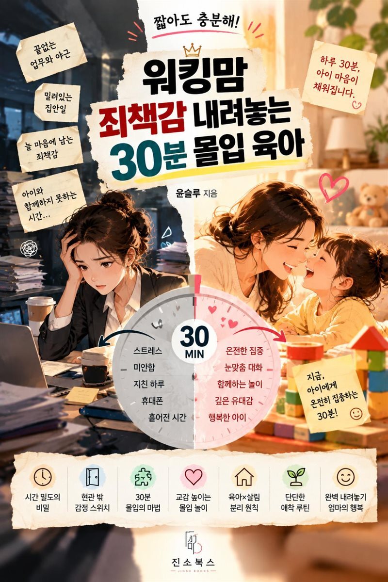 워킹맘 죄책감 내려놓는 30분 몰입 육아
