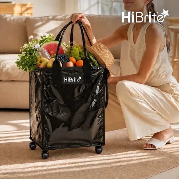 [HiBrite] 하이브라이트 60L 대형 롤링 카트백(블랙) HB-T20269