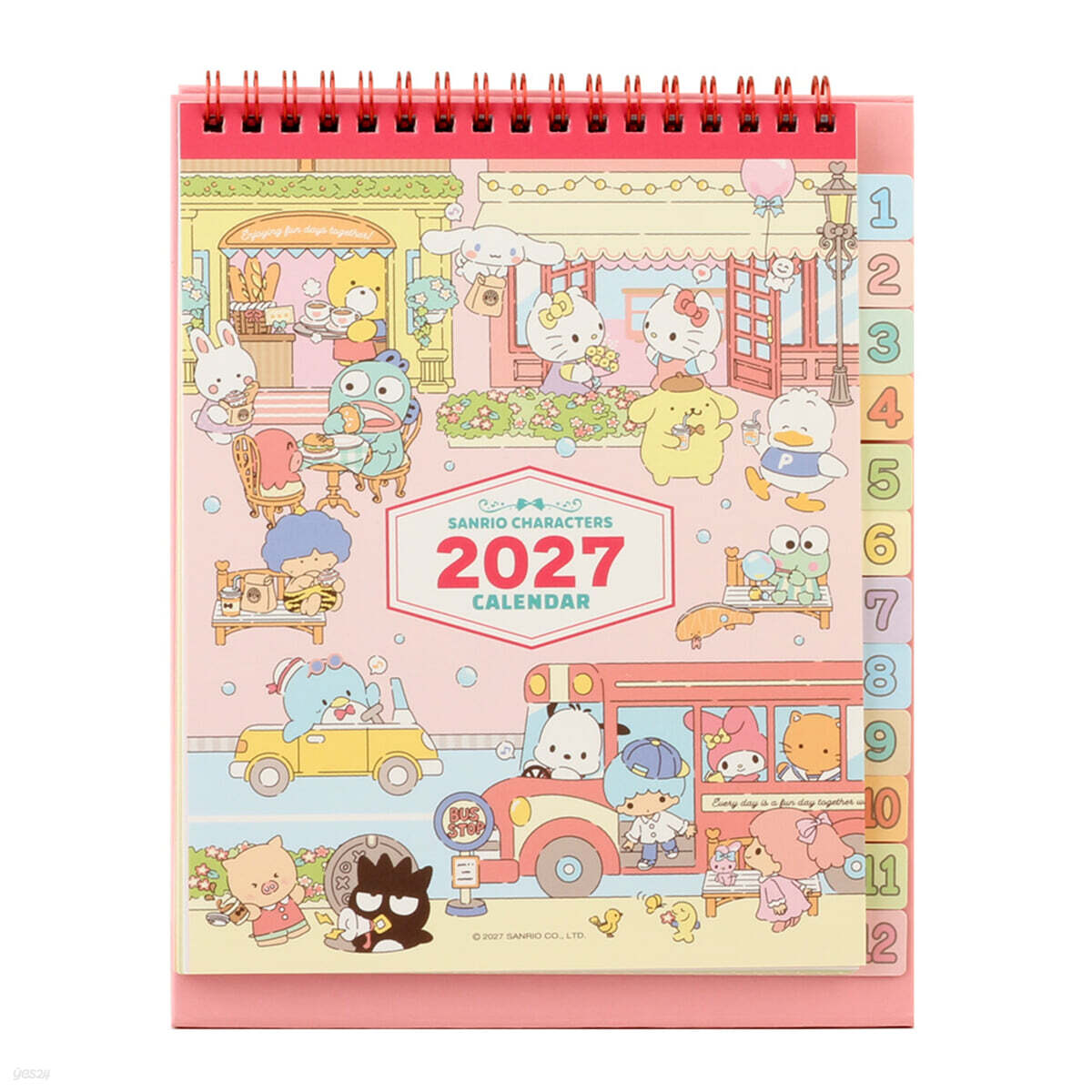산리오 2027 인덱스 탁상 달력/캐릭터 캘린더