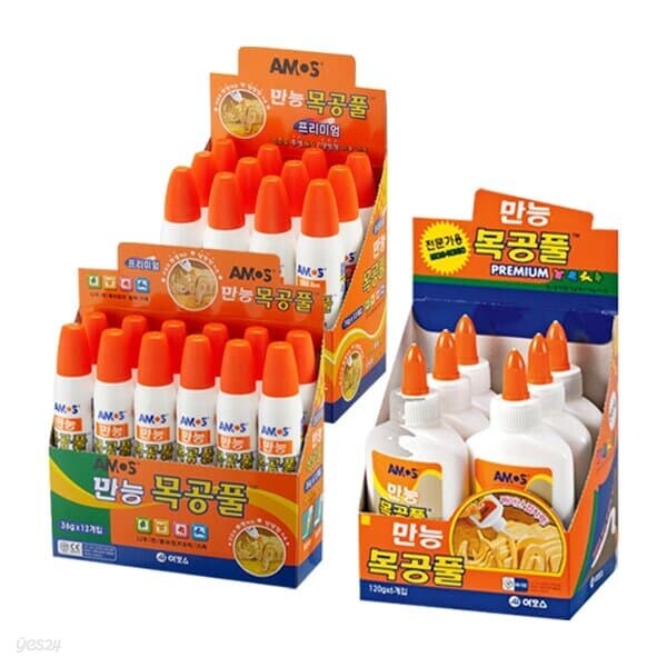 아모스 만능 목공풀 (갑) 36g 74g 120g