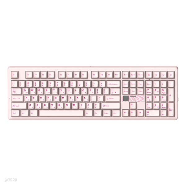 AULA F108Pro V2 유무선 8K 독거미 기계식 키보드 국내 정품 블러쉬 핑크, 세이야축