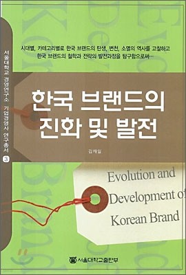 한국 브랜드의 진화 및 발전