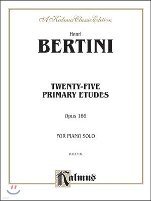 Twenty-Five Primary Etudes, Op. 166