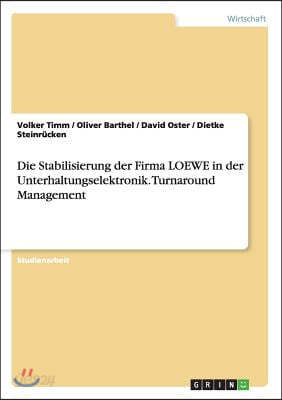 Die Stabilisierung Der Firma Loewe in Der Unterhaltungselektronik. Turnaround Management