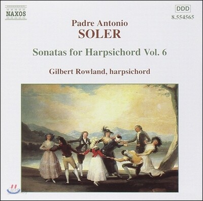 Gilbert Rowland 솔레르: 하프시코드 소나타 6집 (Antonio Soler: Sonatas for Harpsichord Vol.6)