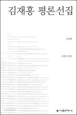 김재홍 평론선집 - 지식을만드는지식 한국문학평론선집