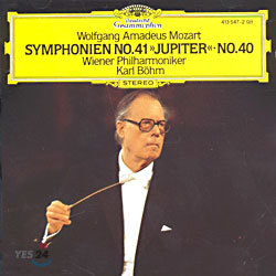Mozart : Symphony No.40 & 41 Jupiter : Wiener PhilharmonikerBohm