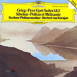 Grieg : Peer Gynt Suites 1&2Sibelius : Pelleas et MelisandeBerlin Philharmonic / Karajan