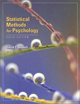 Statistical Methods for Psychology