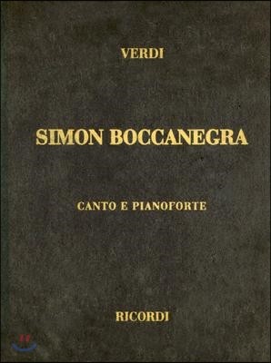 Simon Boccanegra: Canto E Pianoforte