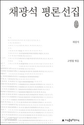 채광석 평론선집 - 지식을만드는지식 한국문학평론선집