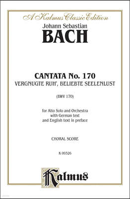 Cantata No. 170 - Vergnugte Ruh', Beliebte Seelenlust
