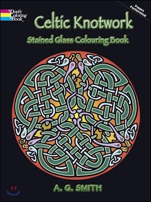 Celtic Knotwork Stained Glass Colouring Book