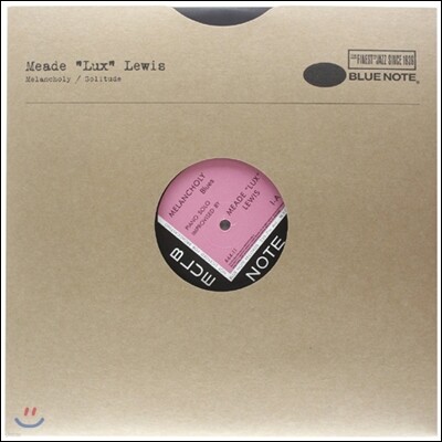 Meade Lux Lewis — Melancholy (Blue Note Label 75th Anniversary / Limited Edition) 앨범 커버