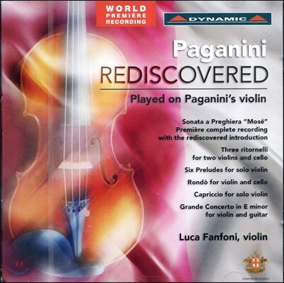 Luca Fanfoni 파가니니: 기도 소나타, 대협주곡 (Paganini: Rediscovered)
