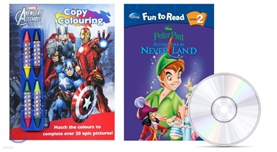 Disney Fun to Read Level 2 - Adventure in Never Land () / Marvel Avengers Assemble Copy Colouring