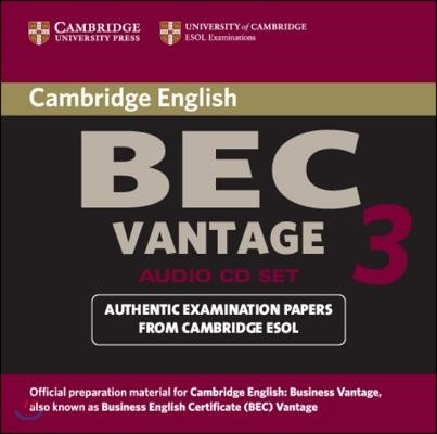 Cambridge Bec Vantage 3 Audio CD Set (2 Cds)