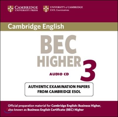 Cambridge Bec Higher 3: Examination Papers Form University of Cambridge ESOL Examinations