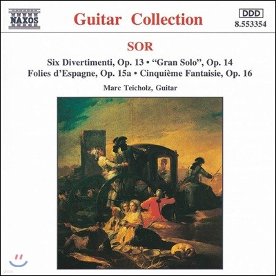 Marc Teicholz Ҹ: 𺣸Ƽ [Ŭ Ÿ ] (Sor: Six Divertimenti, Gran Solo, Folies d'Espagne & other guitar works)