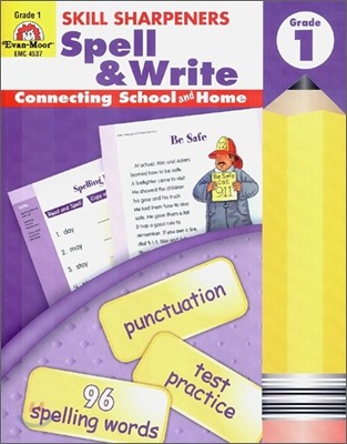 Skill Sharpeners: Spell & Write, Grade 1 Workbook