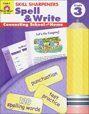 Skill Sharpeners: Spell & Write, Grade 3 Workbook