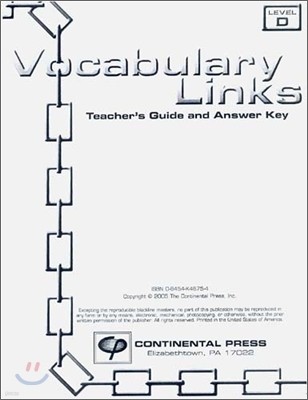 Vocabulary Links Level D : Teacher's Guide