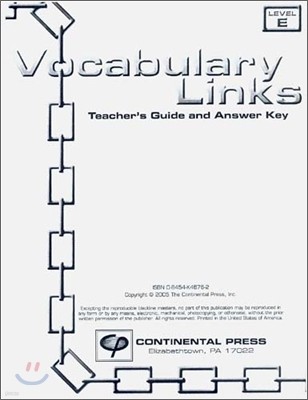Vocabulary Links Level E : Teacher's Guide