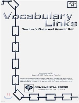 Vocabulary Links Level H : Teacher's Guide