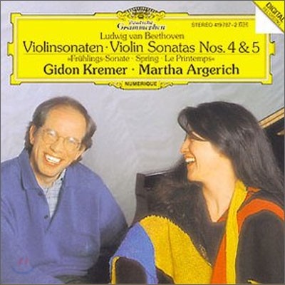 Gidon Kremer / Martha Argerich 베토벤: 바이올린 소나타 4, 5번 (Beethoven: Sonata for Violin and Piano Nos.4-5) 기돈 크레머, 아르헤리치
