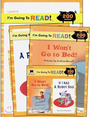 [I'm Going to READ!] Level 3 : I Won't Go to Bed! / If I Had a Robot Dog (Workbook Set)