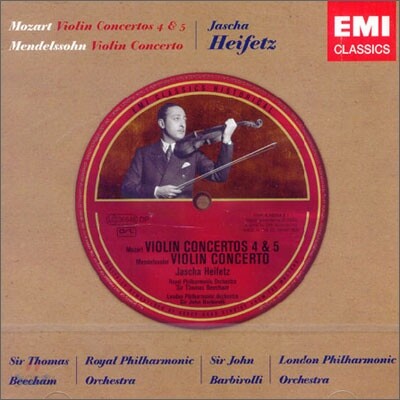 Mozart / Mendelssohn : Violin Concertos : Jascha Heifetz