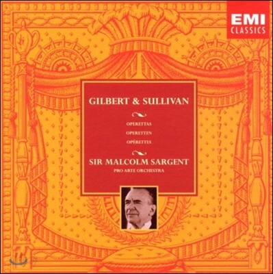 Malcom Sargent 길버트 & 설리반 : 오페레타 박스 세트 (Gilbert & Sullivan : Operettas)