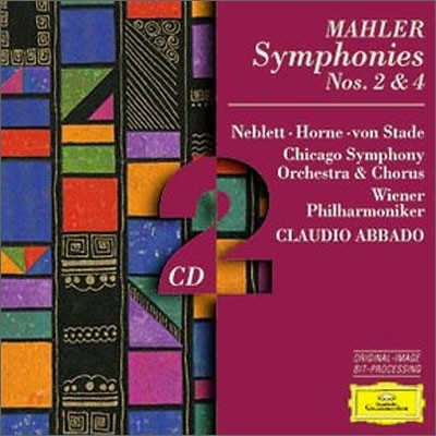 Claudio Abbado 말러: 교향곡 2,4번 (Mahler : Symphonie Nos.2 & 4) 클라우디오 아바도