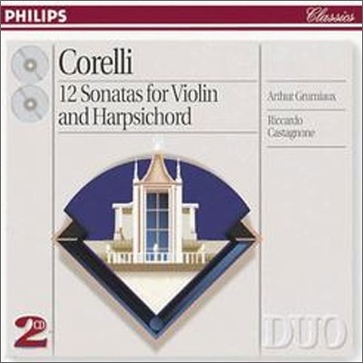 Corelli : 12 Sonatas for violin & harpsichord : GrumiauxCastagnone