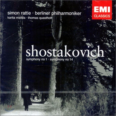 Shostakovich : Symphonies 1 & 14 : Rattle