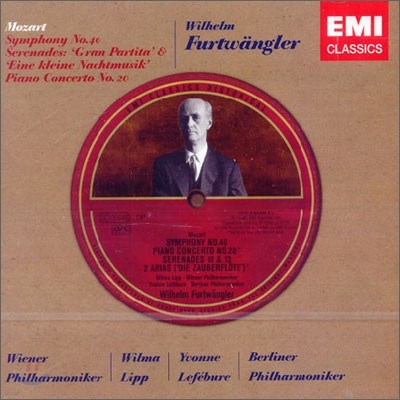 Mozart : Symphony No.40ㆍSerenade 'Gran Partiata & Eine Kleine Nachtmusik' : Furtwangler